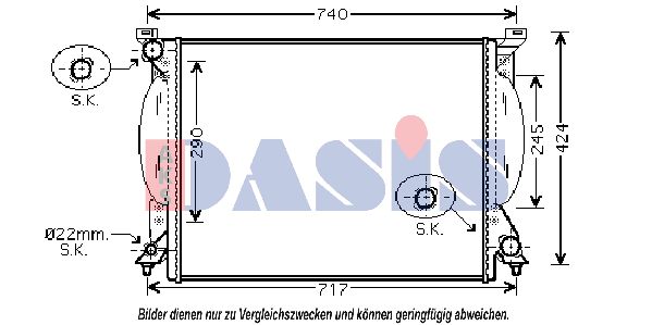AKS DASIS Radiators, Motora dzesēšanas sistēma 480042N